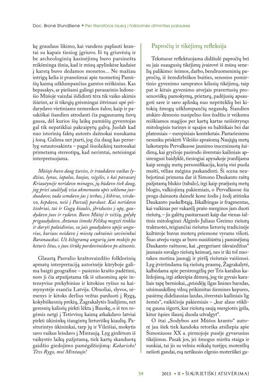 Šiaurietiški atsivėrimai : Pasvalio krašto istorijos ir kultūros žurnalas 2015, nr. 2 (39)