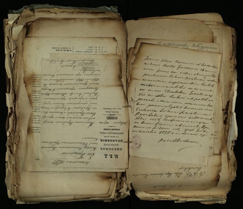 Pušaloto Romos katalikų parapijos bažnyčios 1884–1900 metų gaunamų raštų knyga