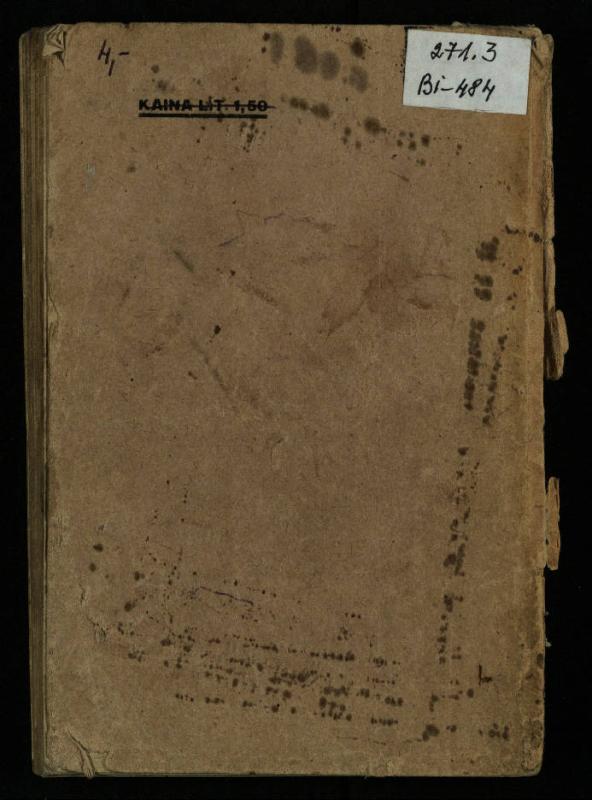 Naujas vadovėlis šv. Pranciškaus tretininkams / sustatė T. Pranciškus Bizauskas O. F. M. – 3-ias papild. ir pager. leid. – Kaunas: [s.n.], 1934. – 200 p.