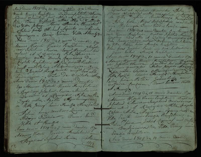 Pušaloto Romos katalikų parapijos bažnyčios 1802–1814 metų krikšto metrikų knyga