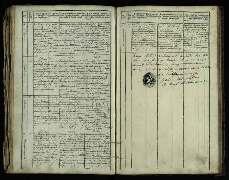 Pumpėnų Romos katalikų parapijos bažnyčios 1837–1848 metų jungtuvių metrikų knyga