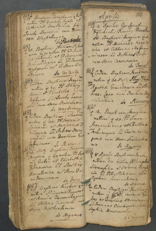 Pasvalio Romos katalikų parapijos bažnyčios 1749–1772 metų krikšto metrikų knyga