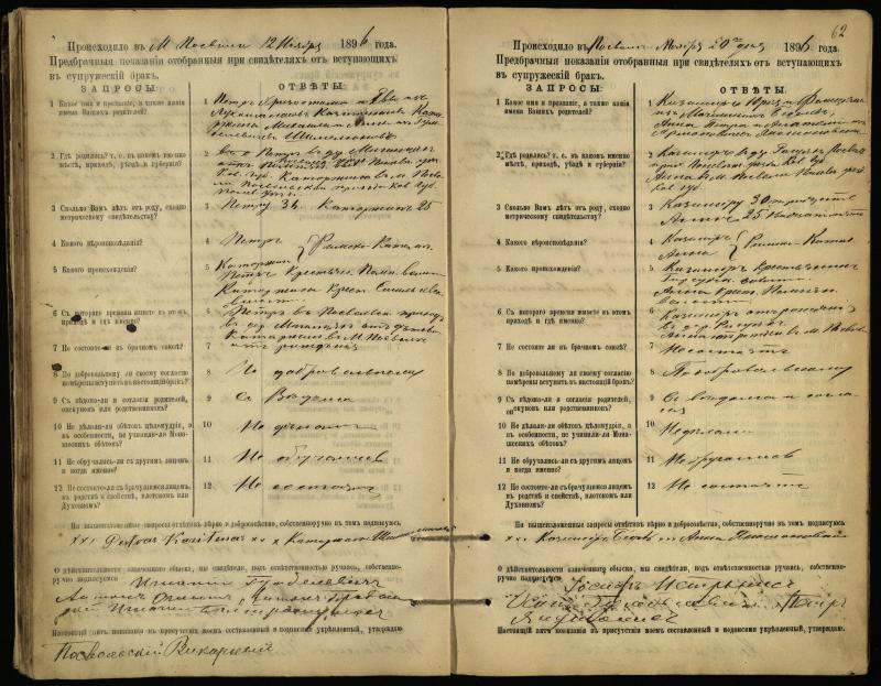 Pasvalio Romos katalikų parapijos bažnyčios 1894–1903 metų priešjungtuvinės apklausos knyga