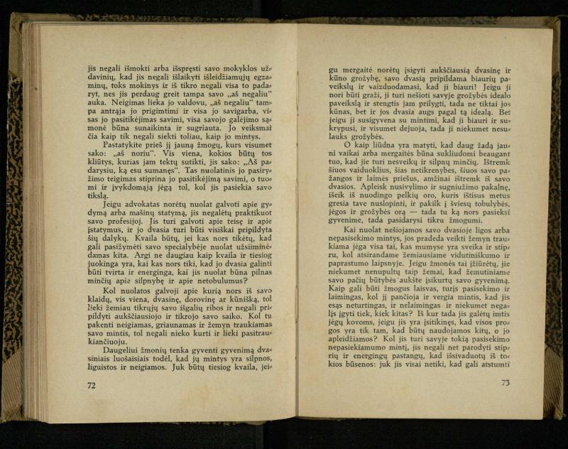 Minties galybė / Orison Swett Marden. – Kaunas: Fakelo leidinys, 1937. – 149, [2] p.
