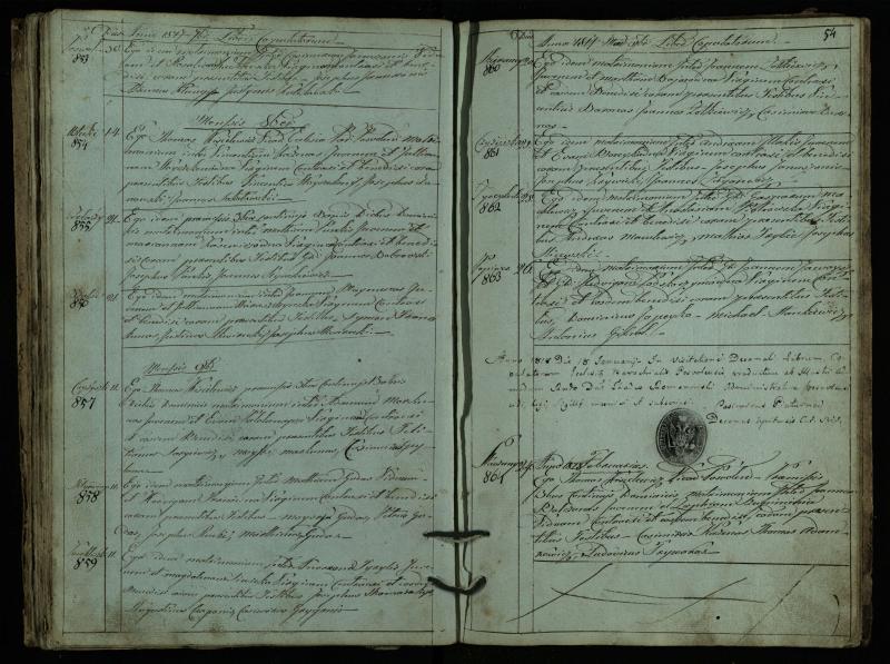 Pasvalio Romos katalikų parapijos bažnyčios 1793–1824 metų jungtuvių metrikų knyga