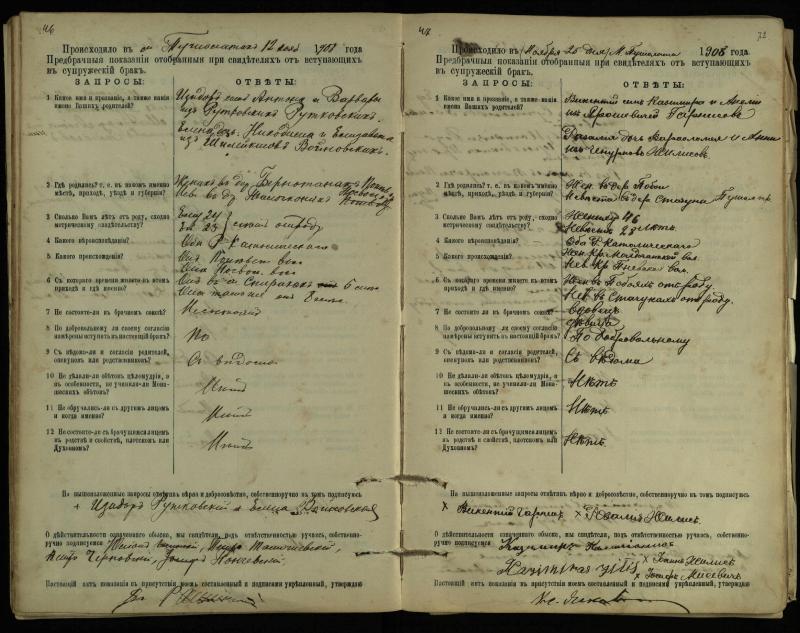 Pušaloto Romos katalikų parapijos bažnyčios 1904–1917 metų priešjungtuvinės apklausos knyga
