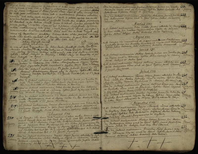 Pasvalio Romos katalikų parapijos bažnyčios 1776–1793 metų jungtuvių metrikų knyga