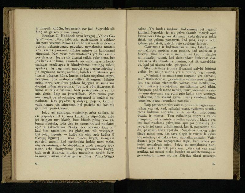 Minties galybė / Orison Swett Marden. – Kaunas: Fakelo leidinys, 1937. – 149, [2] p.