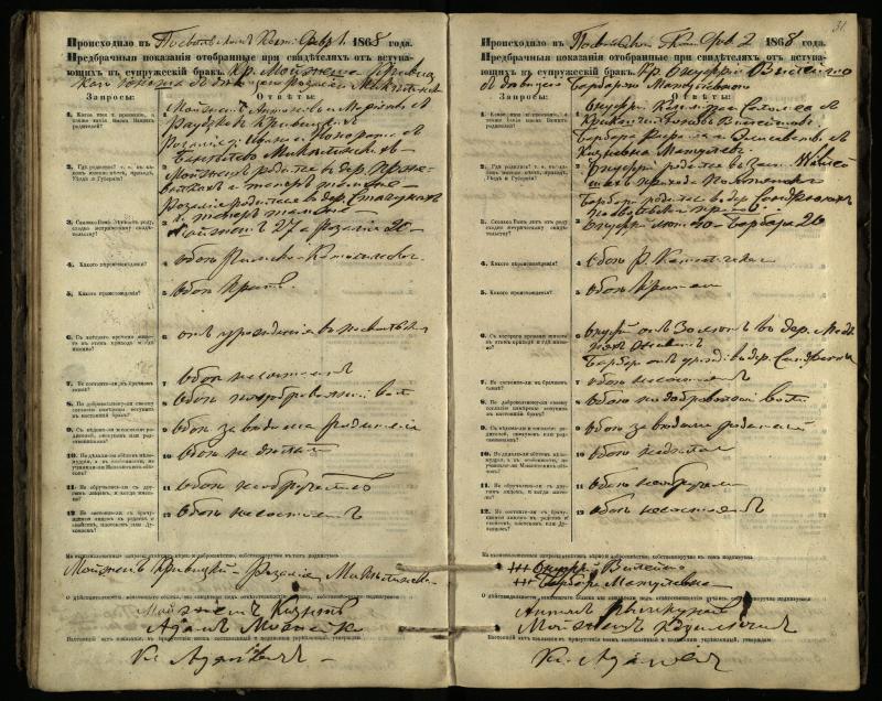 Pasvalio Romos katalikų parapijos bažnyčios 1866–1876 metų priešjungtuvinės apklausos knyga