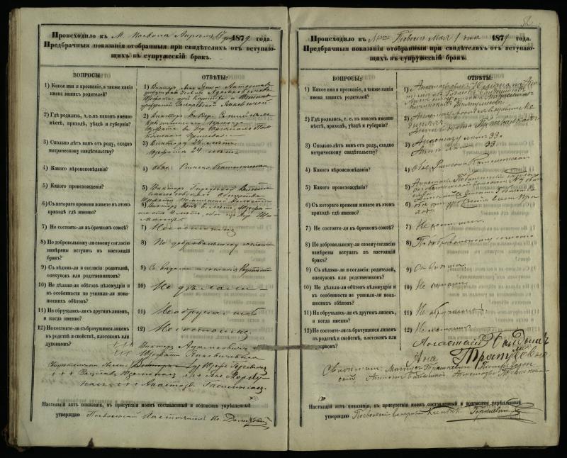 Pasvalio Romos katalikų parapijos bažnyčios 1876–1885 metų priešjungtuvinės apklausos knyga