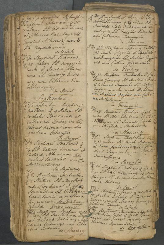 Pasvalio Romos katalikų parapijos bažnyčios 1749–1772 metų krikšto metrikų knyga