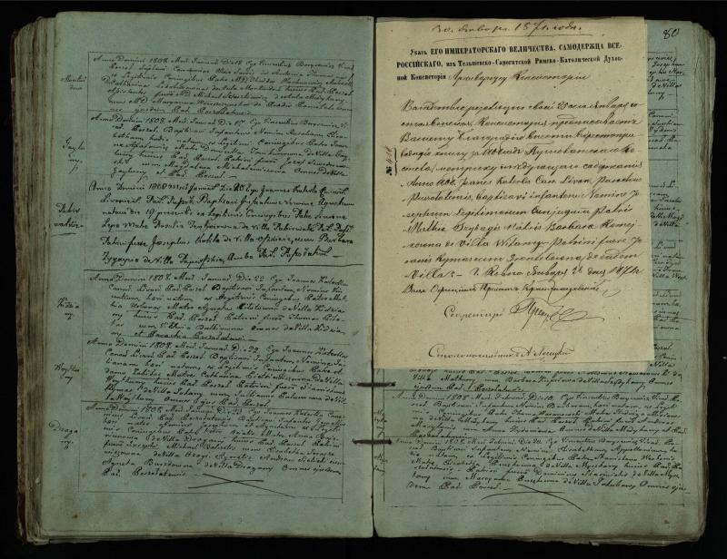 Pušaloto Romos katalikų parapijos bažnyčios 1802–1814 metų krikšto metrikų knyga