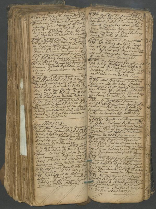 Pasvalio Romos katalikų parapijos bažnyčios 1749–1772 metų krikšto metrikų knyga