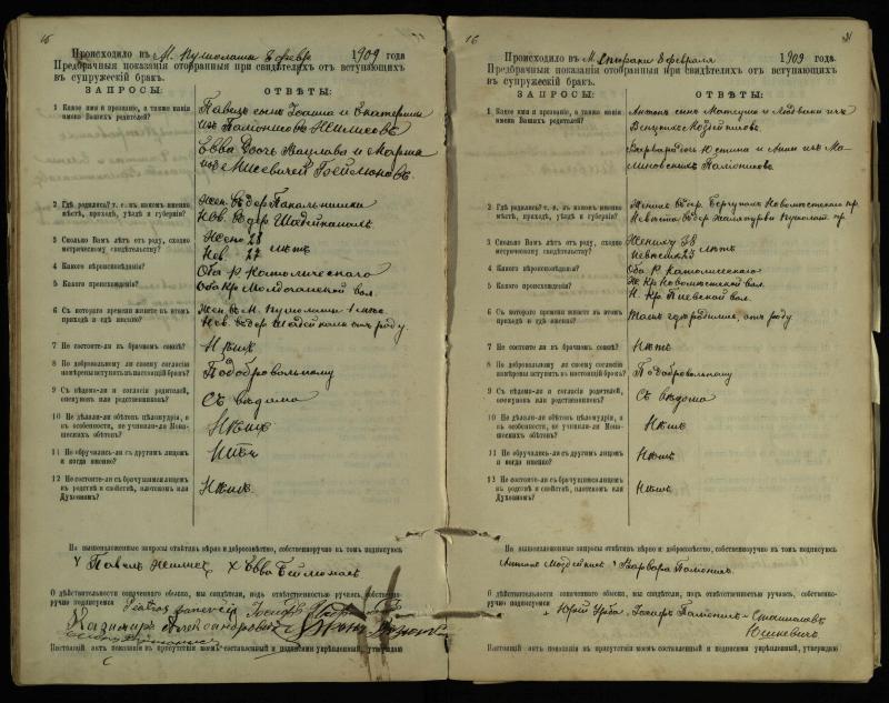 Pušaloto Romos katalikų parapijos bažnyčios 1904–1917 metų priešjungtuvinės apklausos knyga