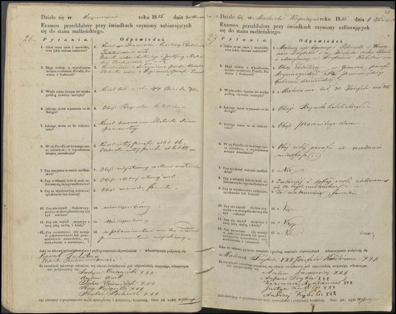 Krinčino Romos katalikų parapijos bažnyčios 1853–1862 metų priešjungtuvinės apklausos knyga