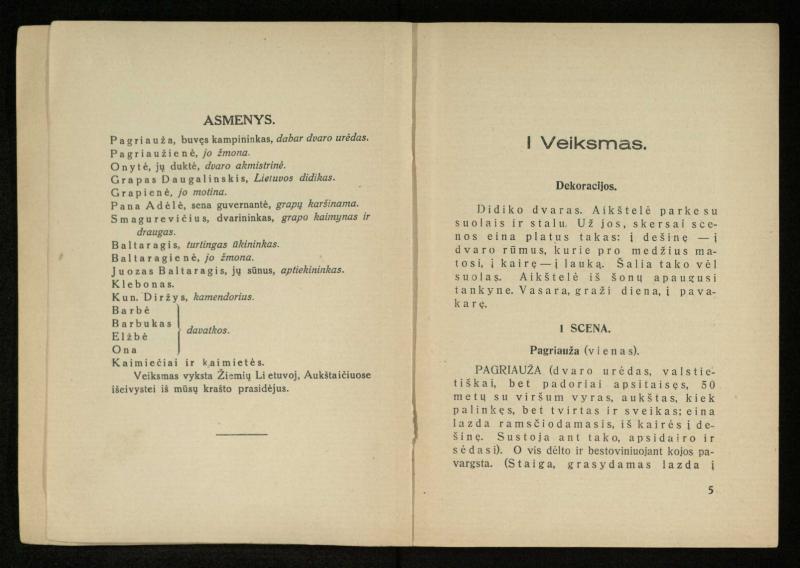 Kur laimė? : 5 veiksmų drama / J. Dobilas. – Kaunas: autoriaus leidinys, 1930. – 165, [1] p.