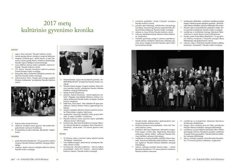 Šiaurietiški atsivėrimai : Pasvalio krašto istorijos ir kultūros žurnalas 2017, nr. 2 (43)