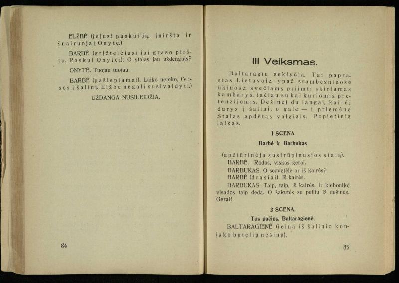 Kur laimė? : 5 veiksmų drama / J. Dobilas. – Kaunas: autoriaus leidinys, 1930. – 165, [1] p.
