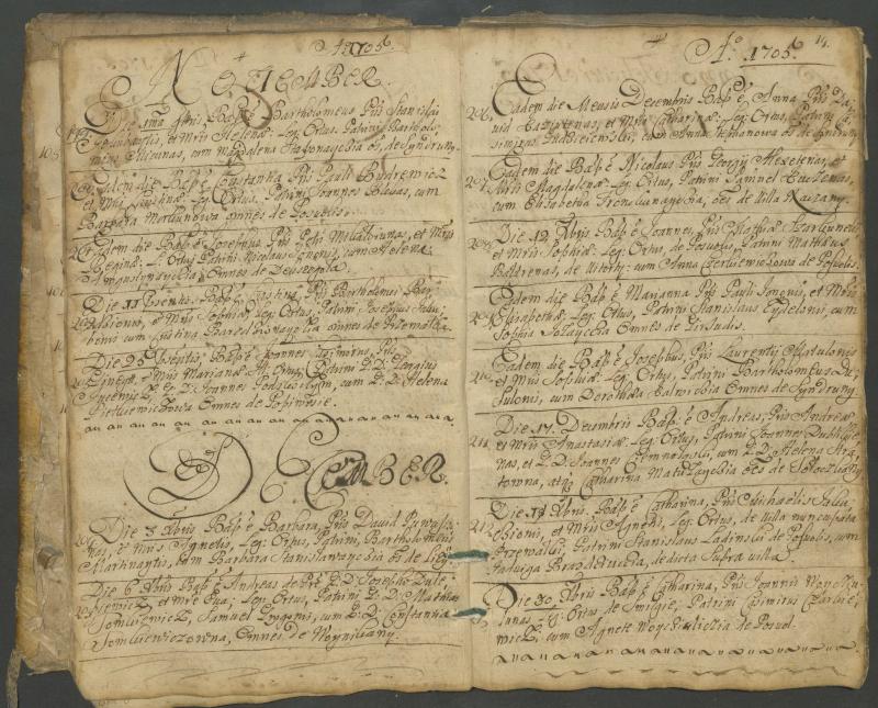 Pasvalio Romos katalikų parapijos bažnyčios 1703–1718 metų krikšto metrikų knyga