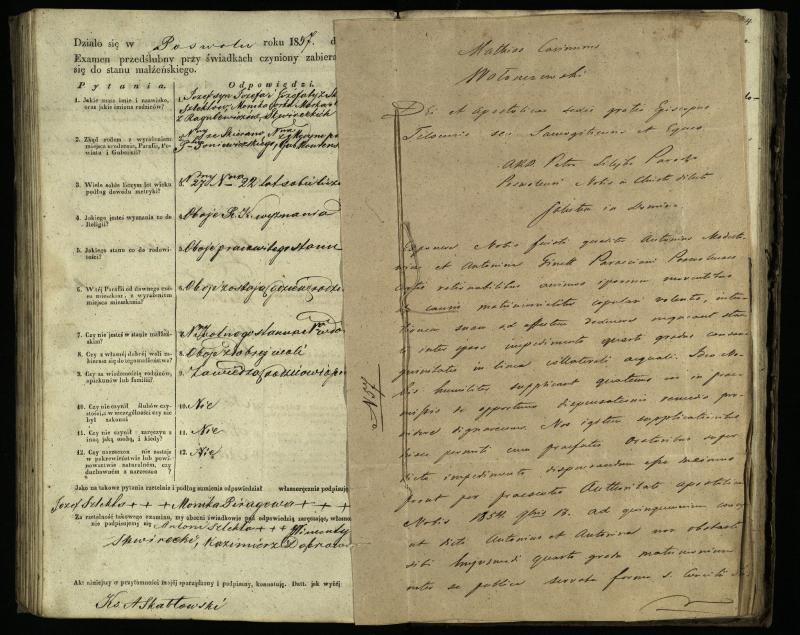 Pasvalio Romos katalikų parapijos bažnyčios 1849–1859 metų priešjungtuvinės apklausos knyga