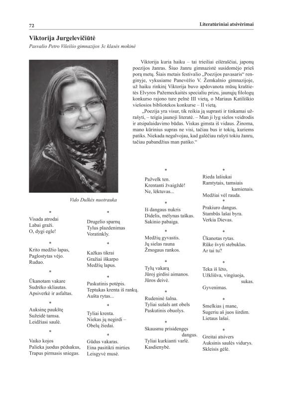 Šiaurietiški atsivėrimai : Pasvalio krašto istorijos ir kultūros žurnalas 2010, nr. 2 (29)