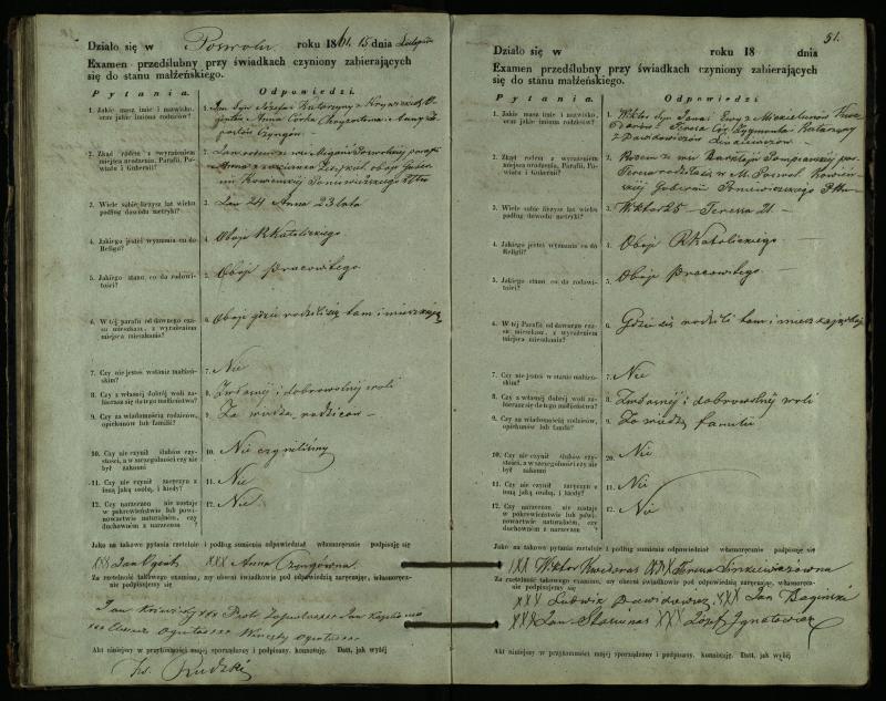 Pasvalio Romos katalikų parapijos bažnyčios 1859–1867 metų priešjungtuvinės apklausos knyga