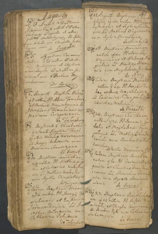 Pasvalio Romos katalikų parapijos bažnyčios 1749–1772 metų krikšto metrikų knyga