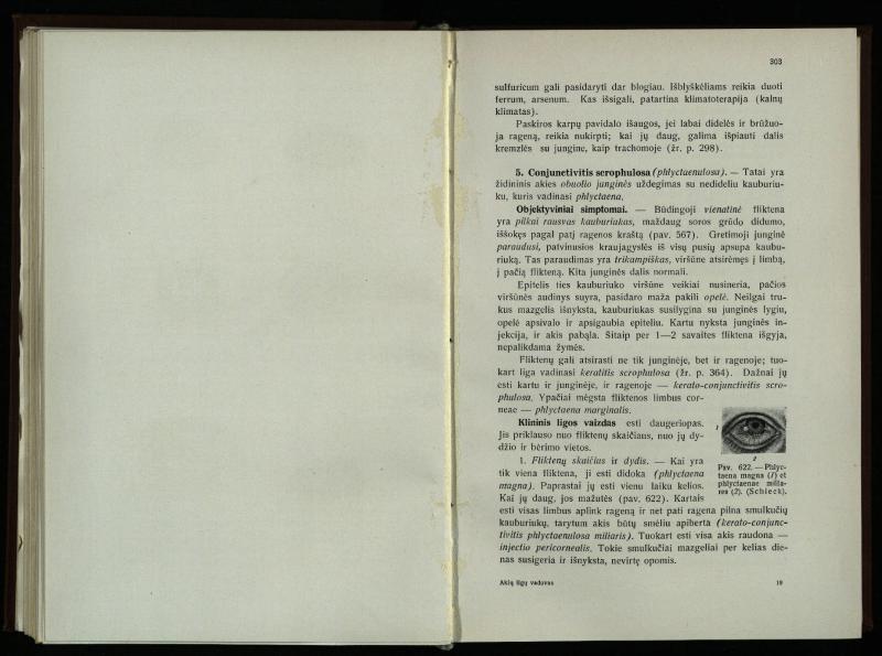 Akių ligų vadovas / Petras Avižonis. – Kaunas: Medicinos fakultetao leidinys, 1940. – VIII, 841, [2] p., 18 iliustr. lap.