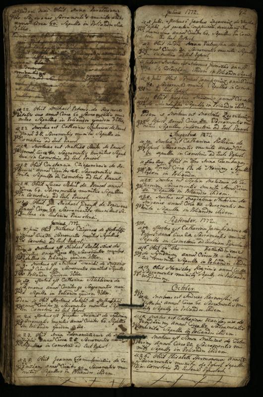 Pasvalio Romos katalikų parapijos bažnyčios 1744–1776 metų mirties metrikų knyga