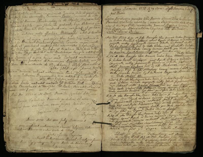 Vaškų (Konstantinavo) Romos katalikų parapijos bažnyčios 1766–1804 metų jungtuvių metrikų knyga