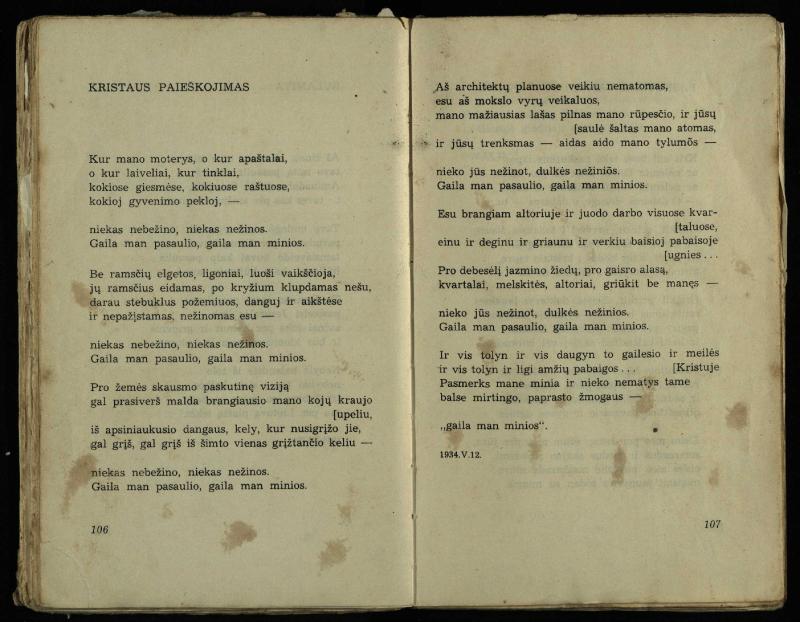 Per pasaulį keliauja žmogus : rinktinė poezija