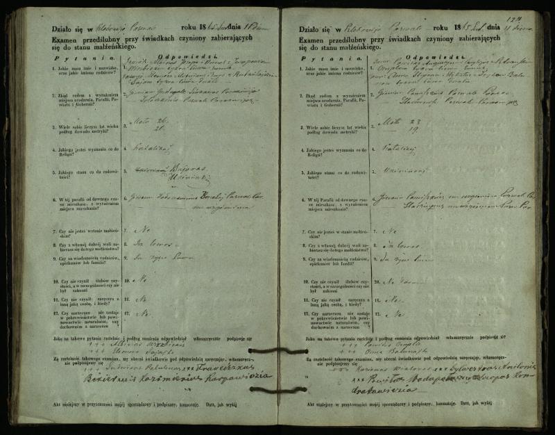 Pasvalio Romos katalikų parapijos bažnyčios 1859–1867 metų priešjungtuvinės apklausos knyga