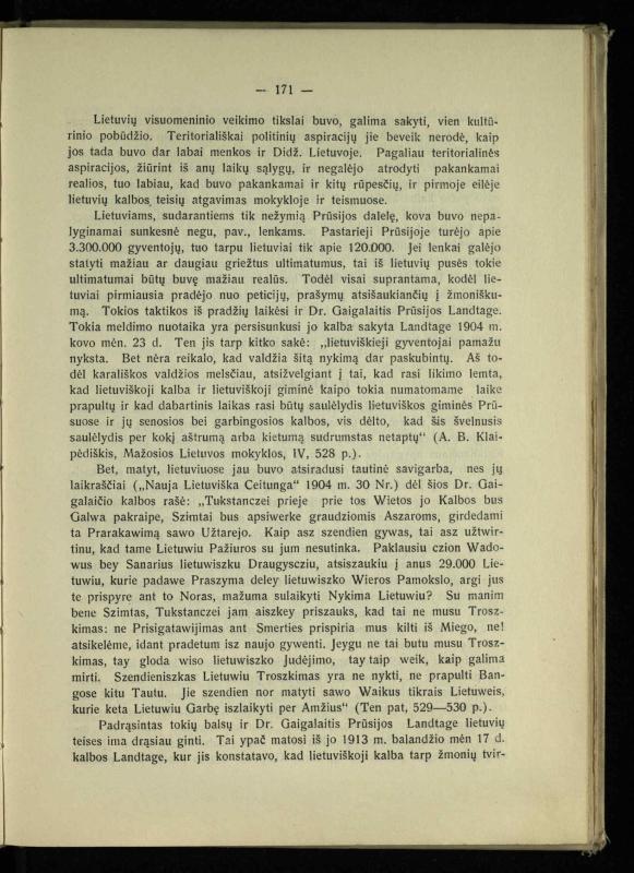 Tautiniai santykiai Maž. Lietuvoje ligi Didžiojo karo istorijos ir statistikos šviesoje
/ Vincas Vileišis. – Kaunas: Politinių ir socialinių mokslų institutas, 1935. – 271, [3] p.