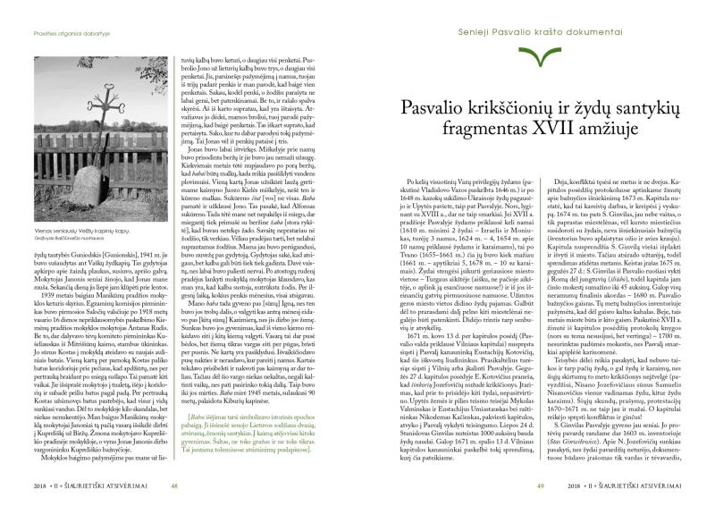 Šiaurietiški atsivėrimai : Pasvalio krašto istorijos ir kultūros žurnalas 2018, nr. 2 (45)