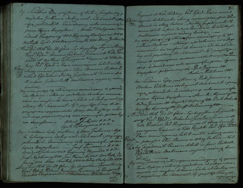 Pušaloto Romos katalikų parapijos bažnyčios 1810–1819 metų jungtuvių metrikų knyga