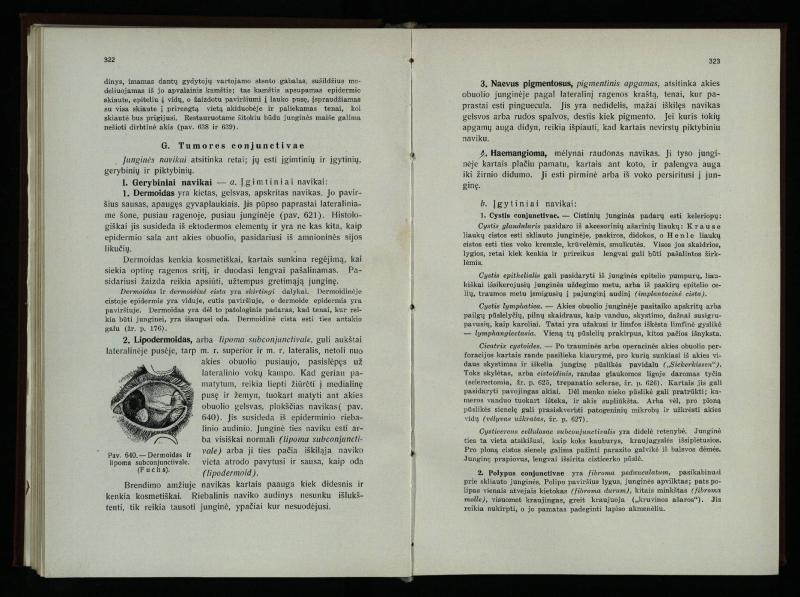 Akių ligų vadovas / Petras Avižonis. – Kaunas: Medicinos fakultetao leidinys, 1940. – VIII, 841, [2] p., 18 iliustr. lap.