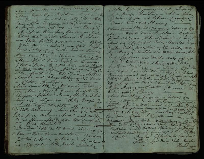 Pušaloto Romos katalikų parapijos bažnyčios 1802–1814 metų krikšto metrikų knyga