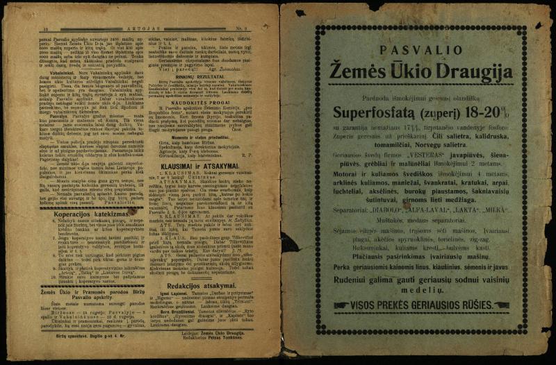 Artojas. 1924, nr. 2
