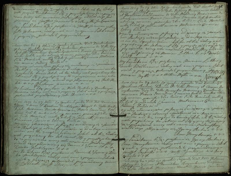 Vaškų (Konstantinavo) Romos katalikų parapijos bažnyčios 1804–1809 metų jungtuvių metrikų knyga