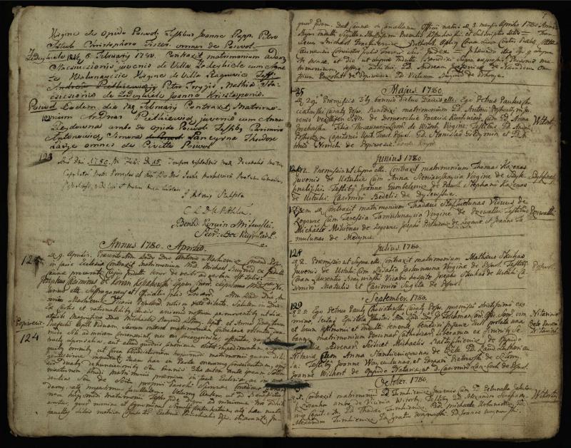 Pasvalio Romos katalikų parapijos bažnyčios 1776–1793 metų jungtuvių metrikų knyga