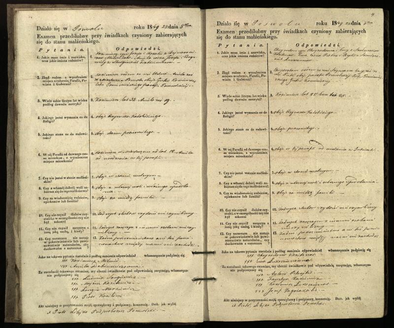 Pasvalio Romos katalikų parapijos bažnyčios 1849–1859 metų priešjungtuvinės apklausos knyga