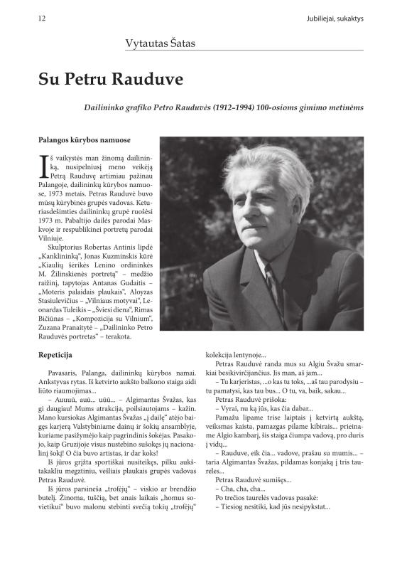 Šiaurietiški atsivėrimai : Pasvalio krašto istorijos ir kultūros žurnalas 2012, nr. 1 (32)