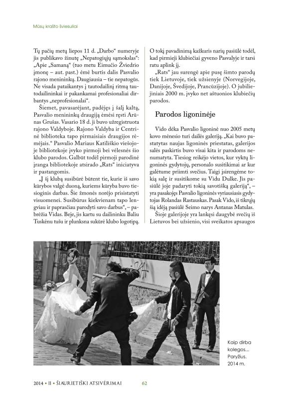 Šiaurietiški atsivėrimai : Pasvalio krašto istorijos ir kultūros žurnalas 2014, nr. 2 (37)