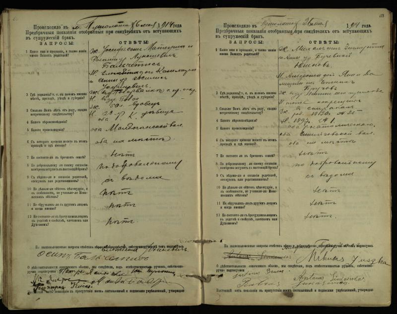 Pušaloto Romos katalikų parapijos bažnyčios 1904–1917 metų priešjungtuvinės apklausos knyga