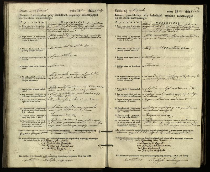 Pasvalio Romos katalikų parapijos bažnyčios 1849–1859 metų priešjungtuvinės apklausos knyga