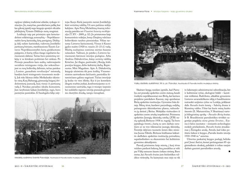 Šiaurietiški atsivėrimai : Pasvalio krašto istorijos ir kultūros žurnalas 2013, nr. 2 (35)