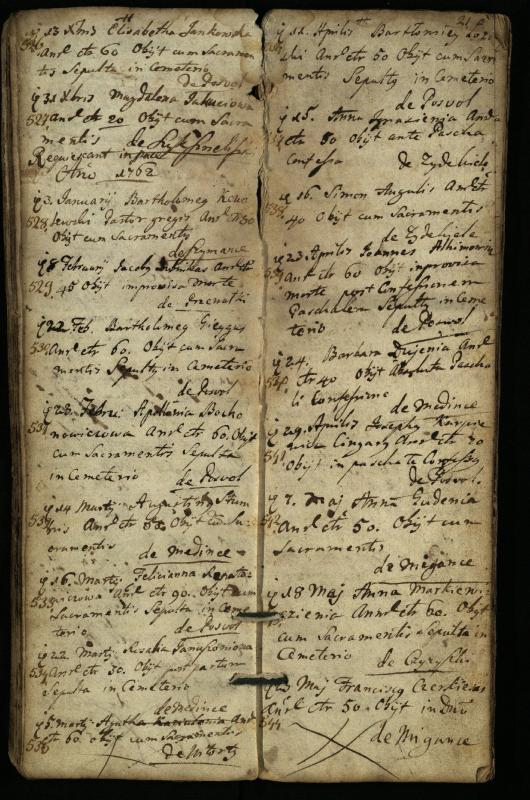 Pasvalio Romos katalikų parapijos bažnyčios 1744–1776 metų mirties metrikų knyga