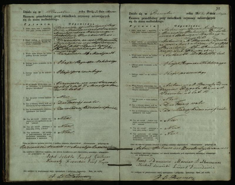 Pasvalio Romos katalikų parapijos bažnyčios 1859–1867 metų priešjungtuvinės apklausos knyga