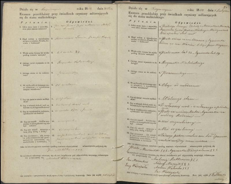 Krinčino Romos katalikų parapijos bažnyčios 1853–1862 metų priešjungtuvinės apklausos knyga