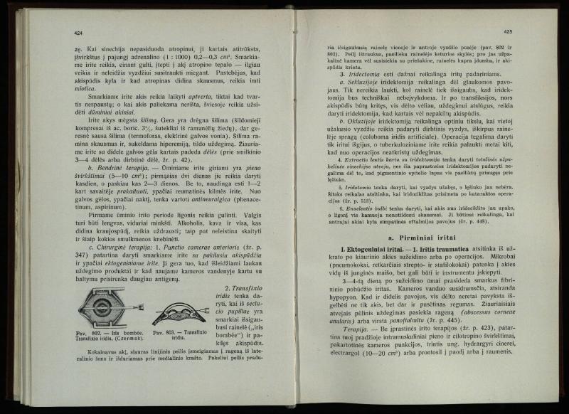 Akių ligų vadovas / Petras Avižonis. – Kaunas: Medicinos fakultetao leidinys, 1940. – VIII, 841, [2] p., 18 iliustr. lap.
